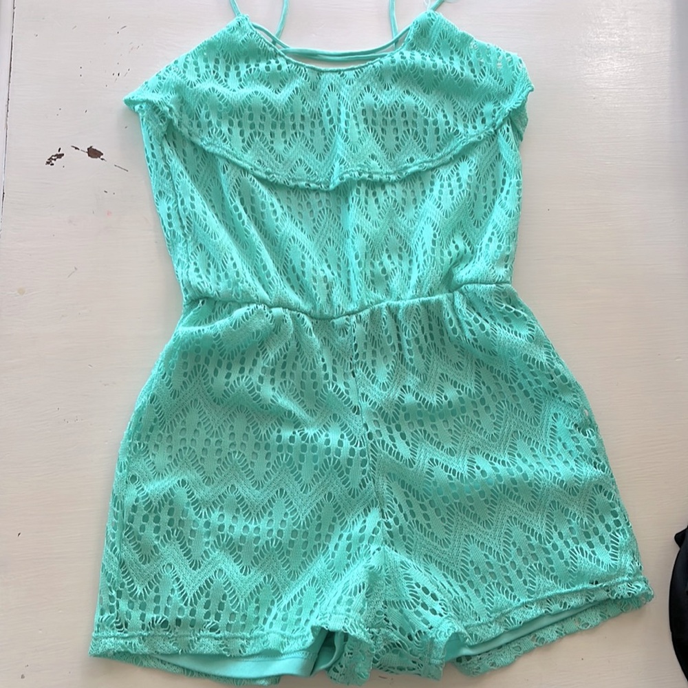 Extremely me, girls, onesie size 10/12 in aqua